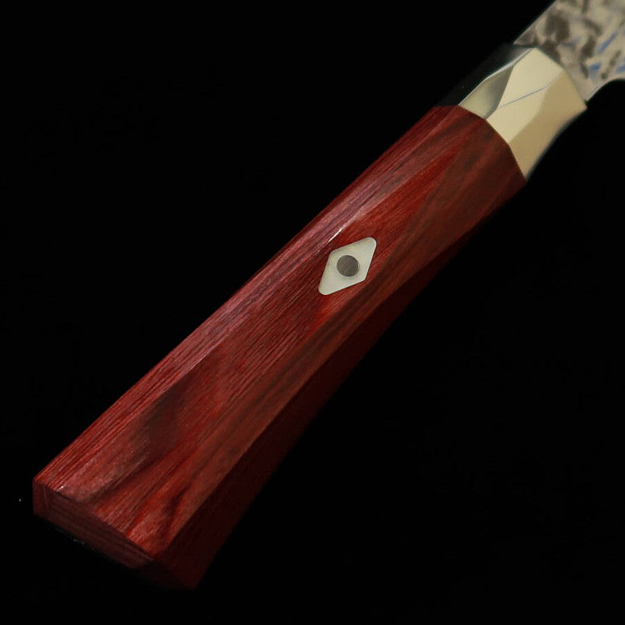 [Nuevo estándar] Zanmai MCUSTA ZANMAI Supreme 3, acabado martillado, gyuto rojo (180-240 mm)