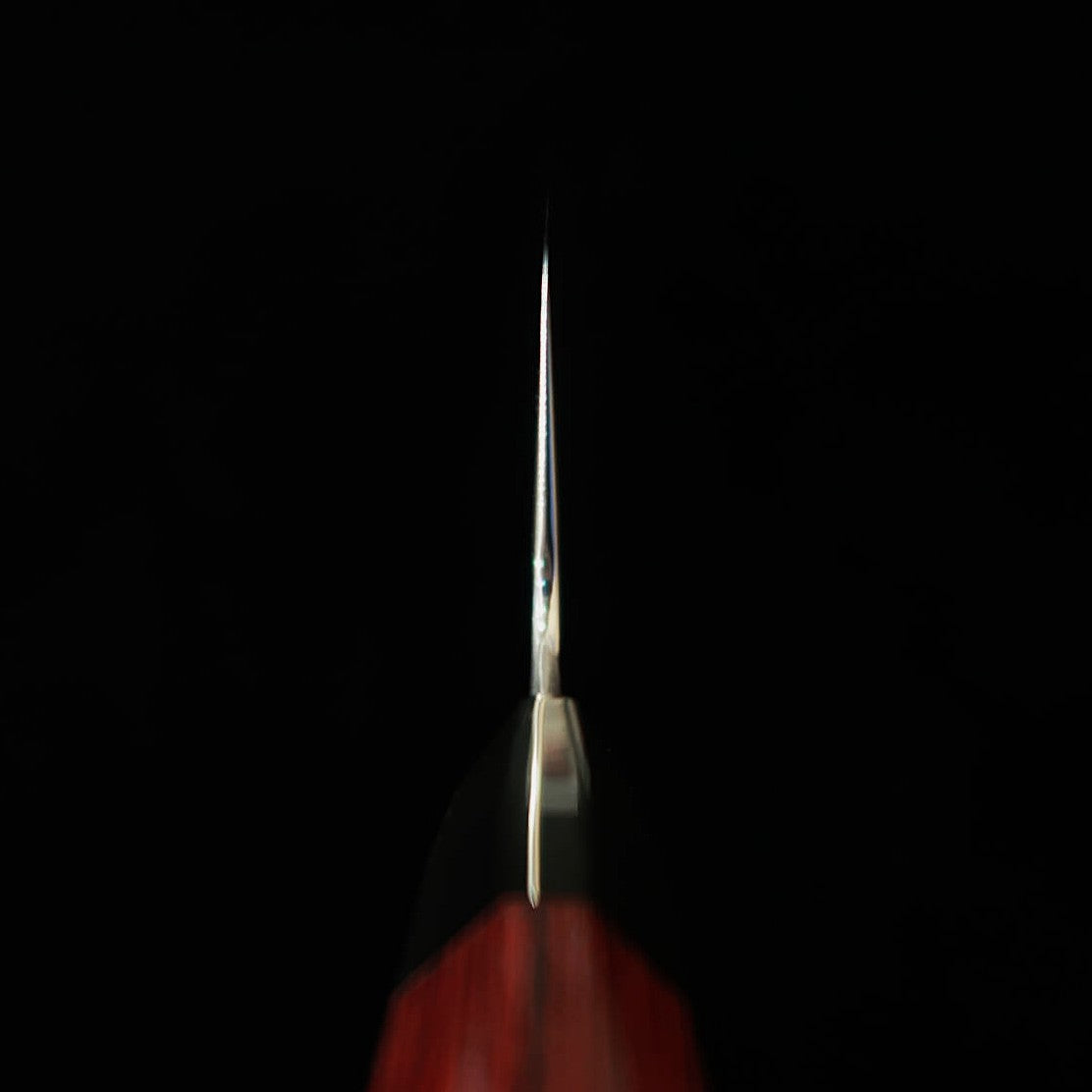 [Nuevo estándar] Zanmai MCUSTA ZANMAI Supreme 3, acabado martillado, gyuto rojo (180-240 mm)