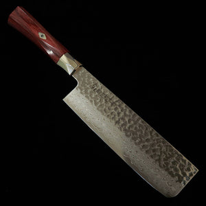 【新定番】三昧MCUSTA ZANMAI シュプリーム3 鎚目 菜切 赤（165mm）