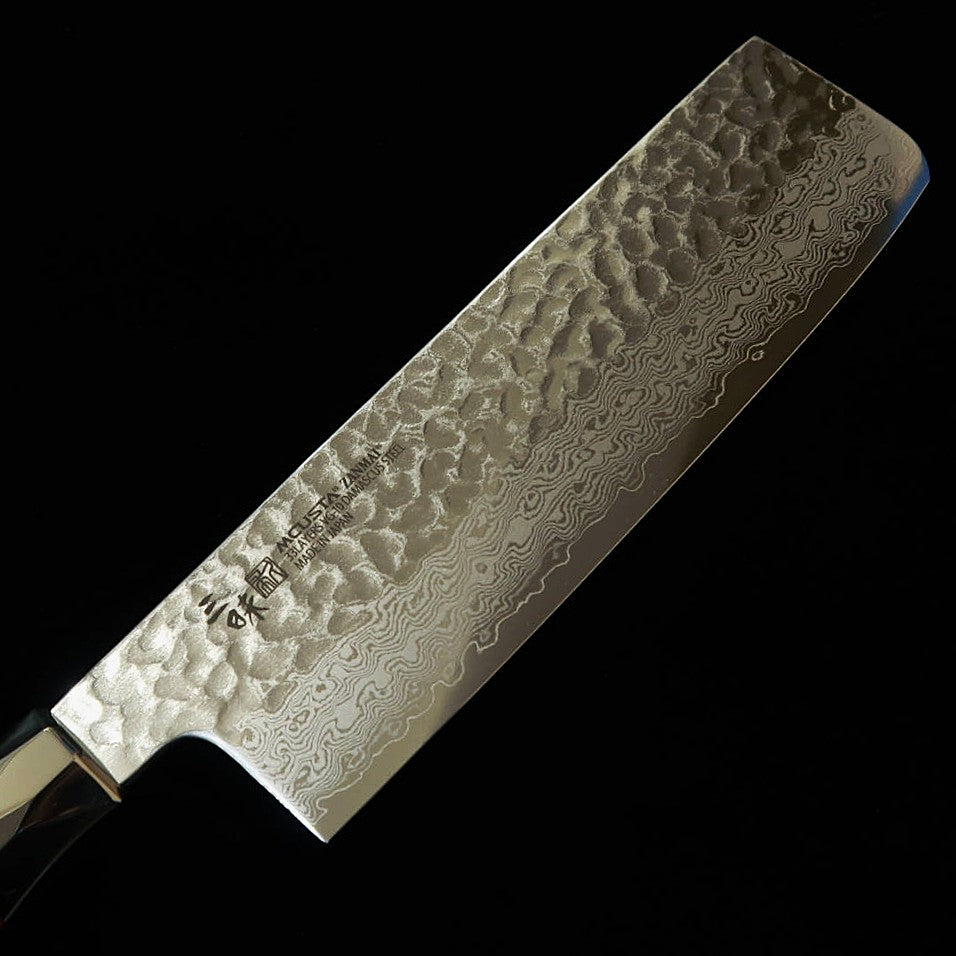 【Novo Clássico】 Zanmai MCUSTA Supreme 3 Martelado Nakiri Vermelho (165 mm)