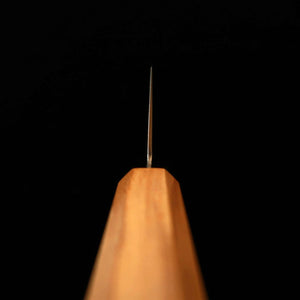 三浦 MIURA 切付三徳 VG10  全面ダマスカス オリーブ一体型柄（180mm）