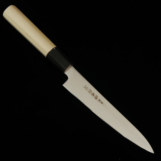 Sakai Takayuki Petty Grand Chef estilo japonés, acero especial Bohler Uddeholm, mango de magnolia (150 mm)