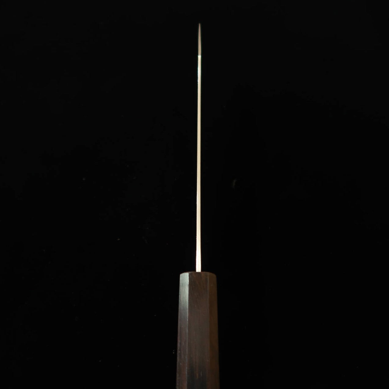 三浦 MIURA 切付三徳 VG10  全面ダマスカス 黒檀一体型柄（180mm）