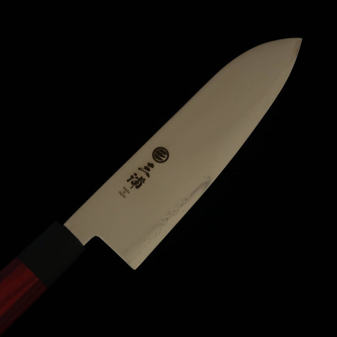 MIURA Santoku, Damas 33 couches, manche octogonal en bois composite rouge (180mm)