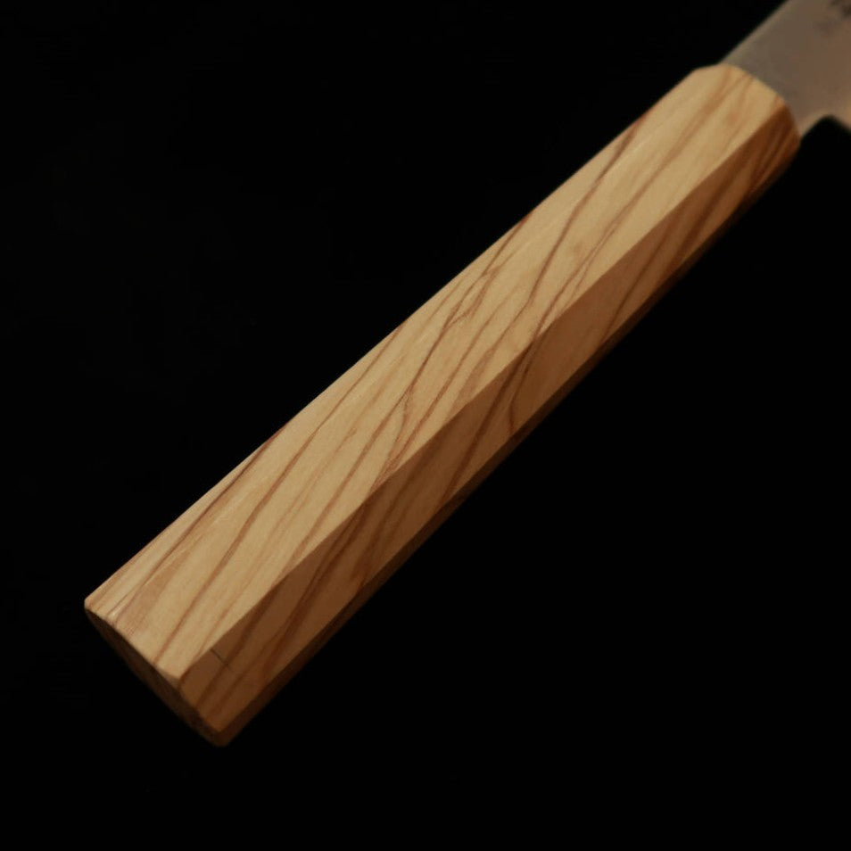 三浦 MIURA ペティ VG10  全面ダマスカス オリーブ一体型柄（150mm）