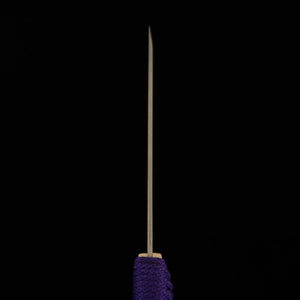 MIURA Sobakiri/Menkiri stainless steel with purple string-wrapped handle (330mm)