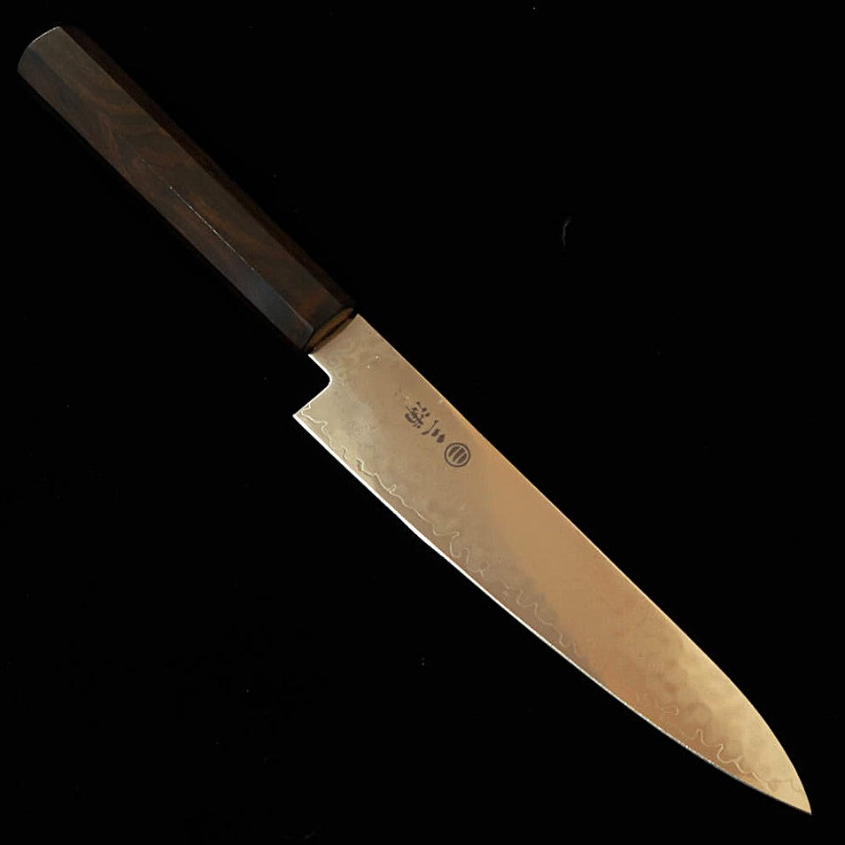 MIURA cuchillo petty VG10 damasco completo, mango macizo de ébano (150 mm)