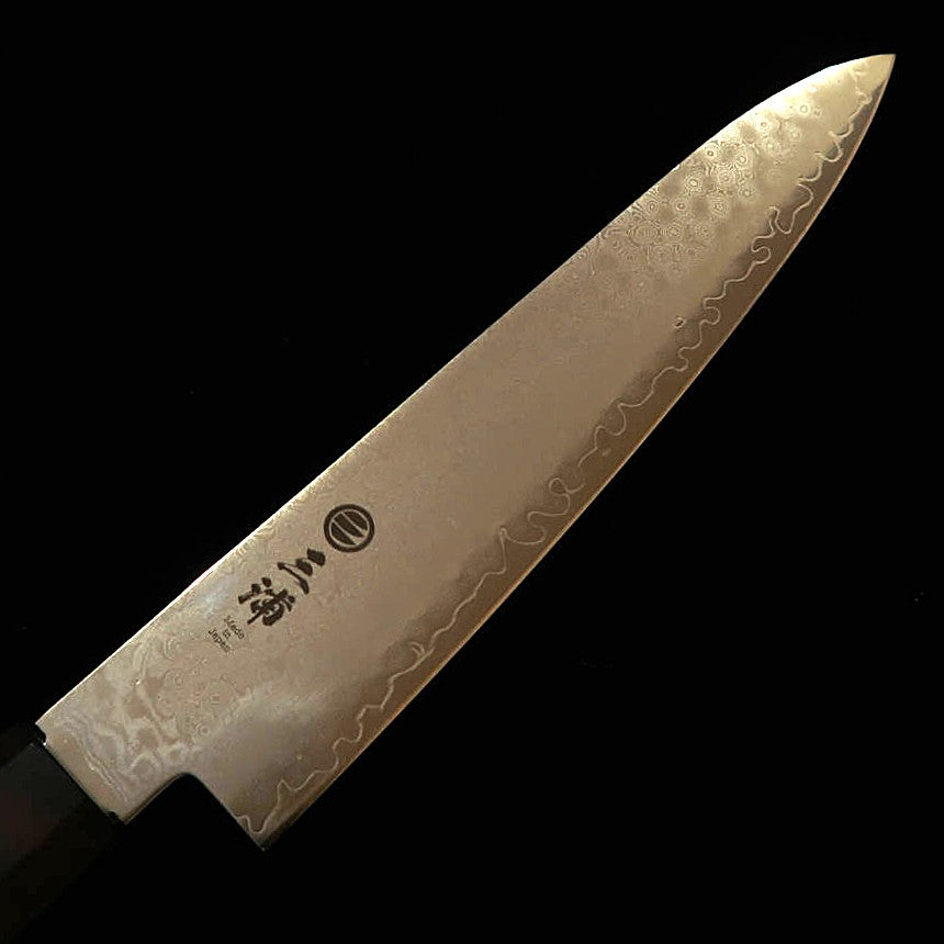 三浦 MIURA ペティ VG10 全面ダマスカス 黒檀一体型柄（150mm） – 三浦