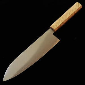 Miura MIURA santoku VG10, damasco integral, mango integrado de olivo (180 mm)