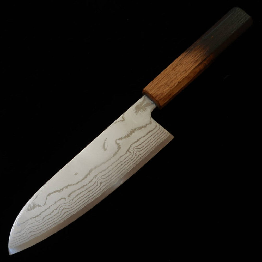 Miura MIURA santoku VG10 Damasco, mango octogonal lacado (165 mm)