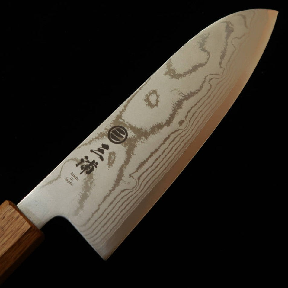 Miura MIURA santoku VG10 Damasco, mango octogonal lacado (165 mm)