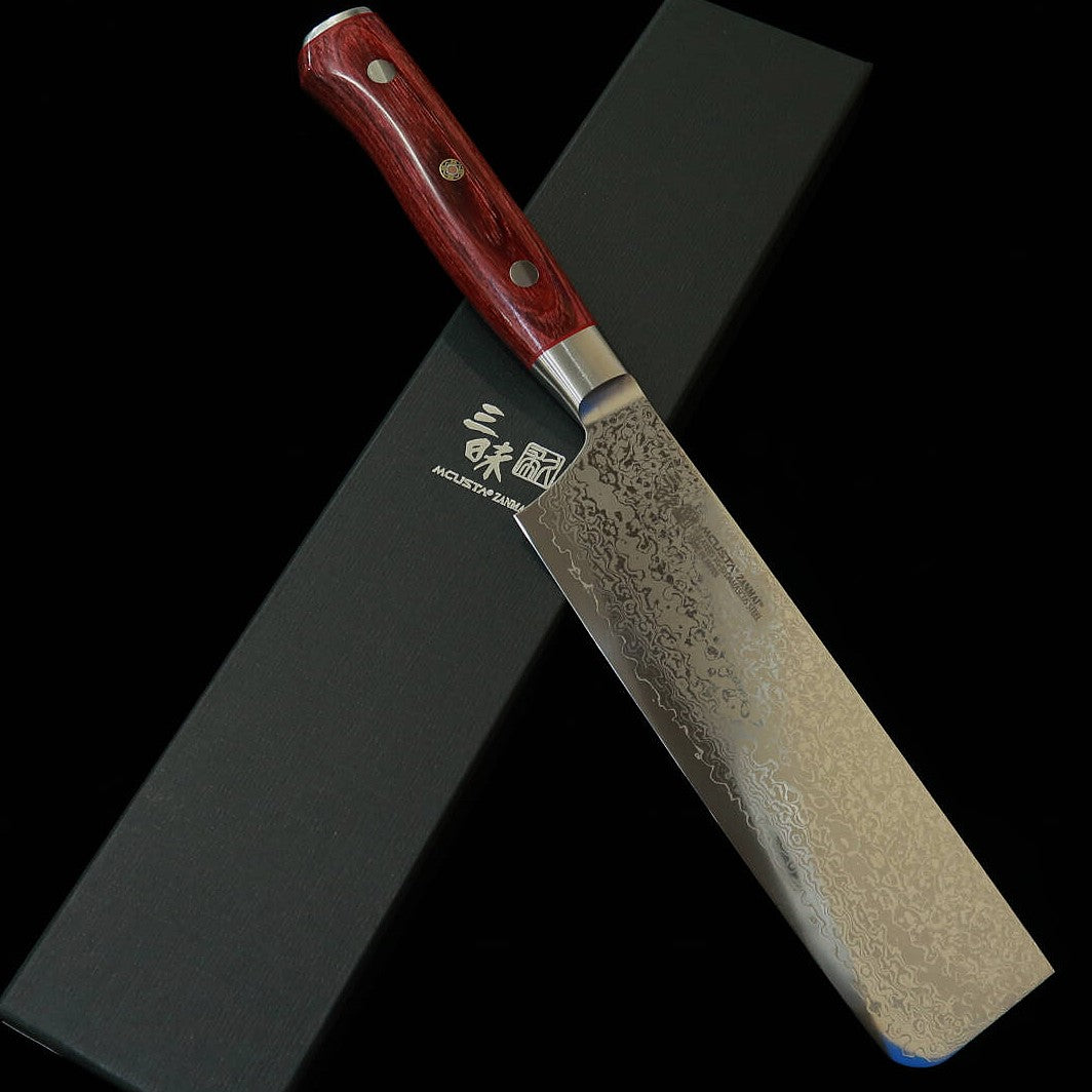 [New Standard] ZANMAI MCUSTA Classic Pro 3 Red Lotus Nakiri (165mm)