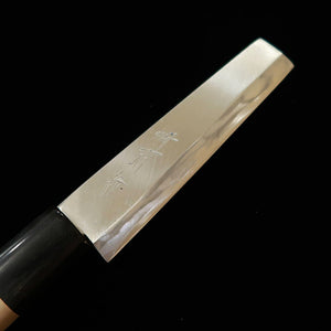 SAKAI KIKUMORI Sakai Kikumori Aço branco #2, cabo em chifre de búfalo, faca para enguia (unagisaki) modelo Nagoya (105 mm)