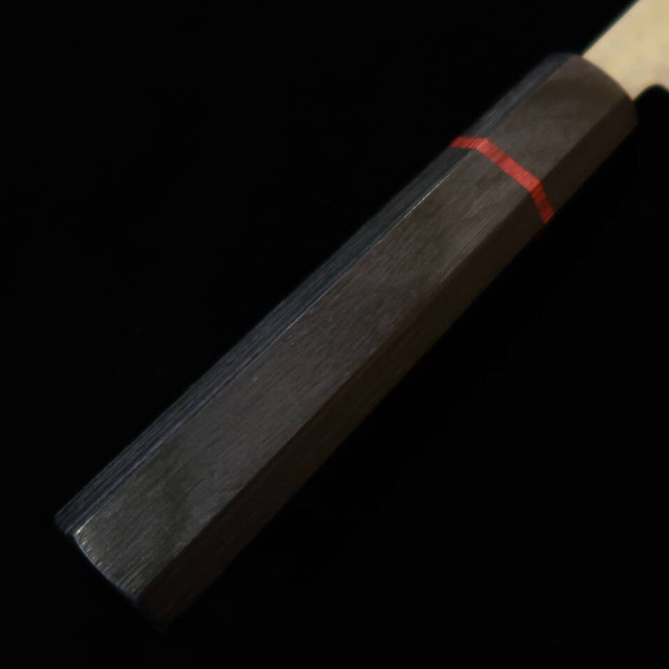 KUNPEI Kunpei-saku, nakiri, serie Kizami-ryu, VG1, damasco martilleado, mango octogonal de hierro rojo (165 mm)