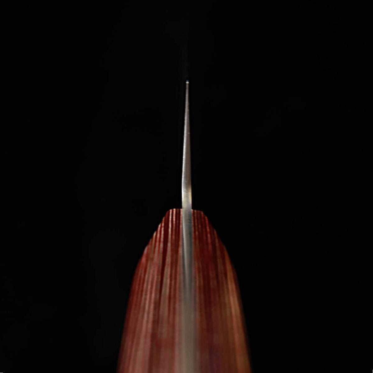 三浦 MIURA 三徳 AUS10 鎚目 ダマスカス 赤合板柄 （180mm）