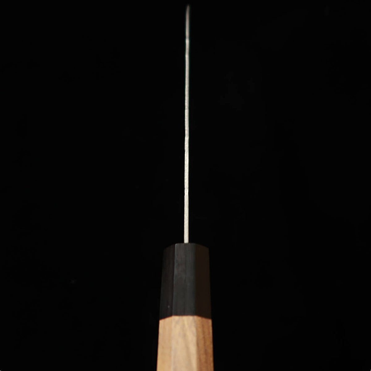 三浦 MIURA 牛刀 銀紙三号 梨地 ダマスカス ウォルナット八角柄 (180/210mm)