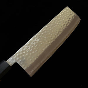Kunpei KUNPEI Nakiri Kokuryū Damasco martillado, mango octogonal Akatsuki (165 mm)