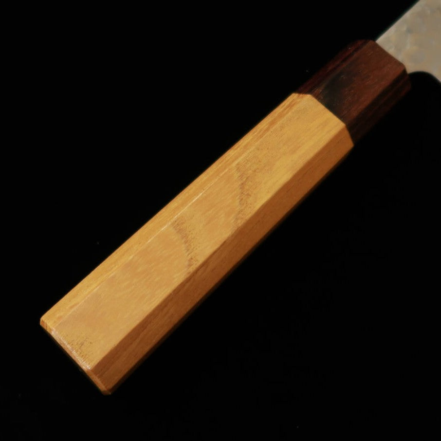 三浦MIURA 文化 銀紙三号 鎚目 ダマスカス ケヤキ柄（170mm）