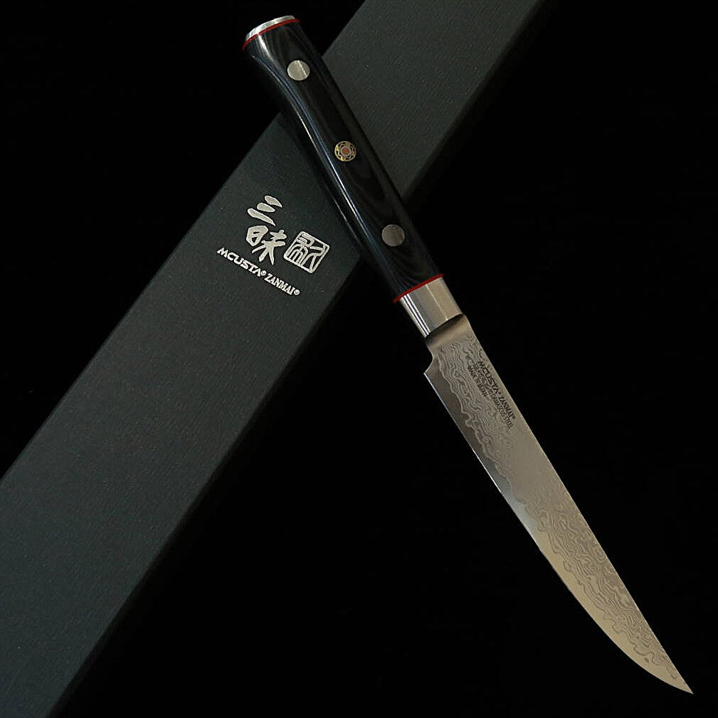 【新定番】三昧MCUSTA ZANMAI クラシックプロ3 ダマスカスゼブラ ステーキナイフ（115mm）