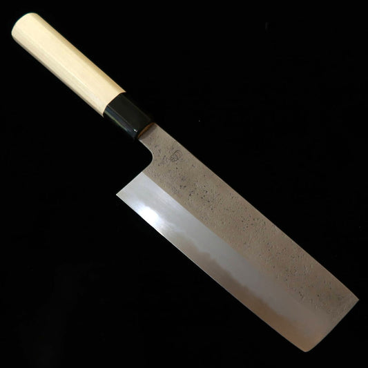 堺菊守 SAKAI KIKUMORI 菊月 梨 菜切 白紙二号 朴八角柄 (180mm)