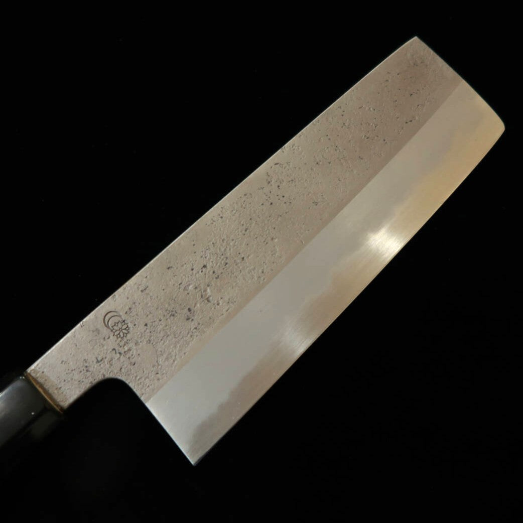 堺菊守 SAKAI KIKUMORI 菊月 梨 菜切 白紙二号 朴八角柄 (180mm)