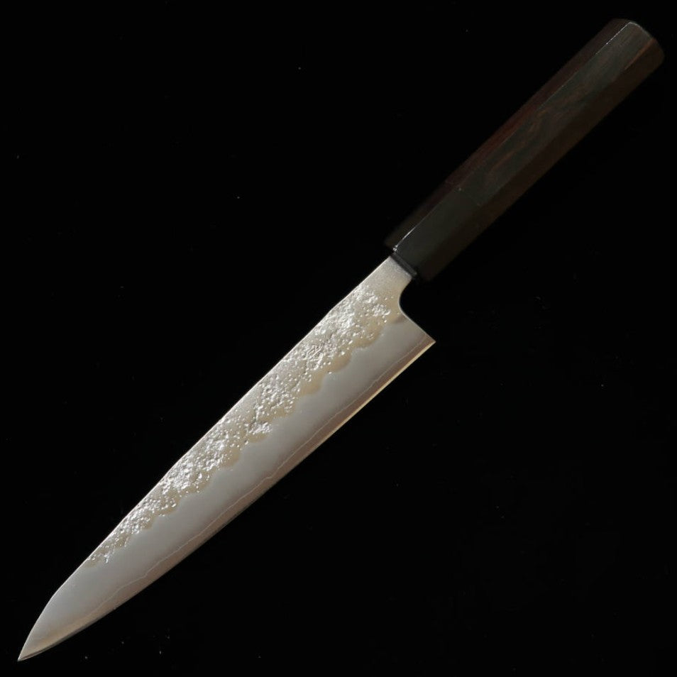 三浦MIURA ペティ 銀紙三号 梨地 黒檀八角柄（150mm） – 三浦刃物店