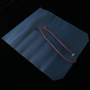 YOKU leatherworks rollo de cuero para cuchillos Long Lasting Leather azul×rojo 4 bolsillos