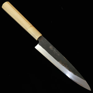 三浦頂MIURA Itadaki 田中義一 ペティ 白紙二号 黒打仕上げ 朴八角柄 (150mm)