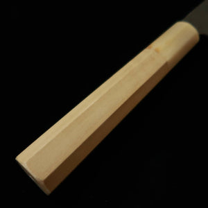 MIURA Itadaki Miura Itadaki Tanaka Giichi Petty Shirogami #2 Acabamento negro Cabo octogonal em magnólia (150 mm)