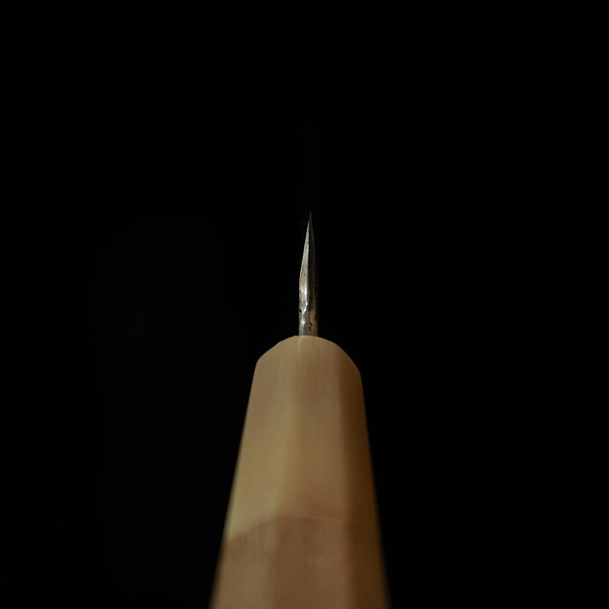 MIURA Itadaki Miura Itadaki Tanaka Giichi Petty Shirogami #2 Acabamento negro Cabo octogonal em magnólia (150 mm)