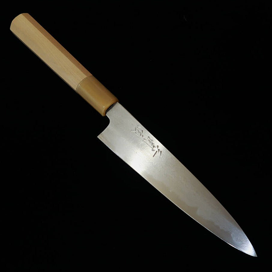 三浦頂MIURA Itadaki 田中義一 ペティ 青紙一号 ダマスカス 朴八角柄（150mm）
