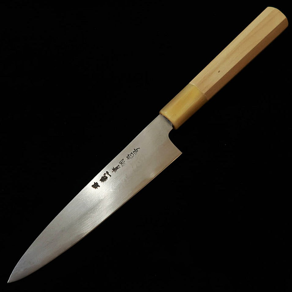 MIURA Itadaki Miura Itadaki Tanaka Giichi petty Aogami No.1 damasco mango octogonal de magnolia (150 mm)