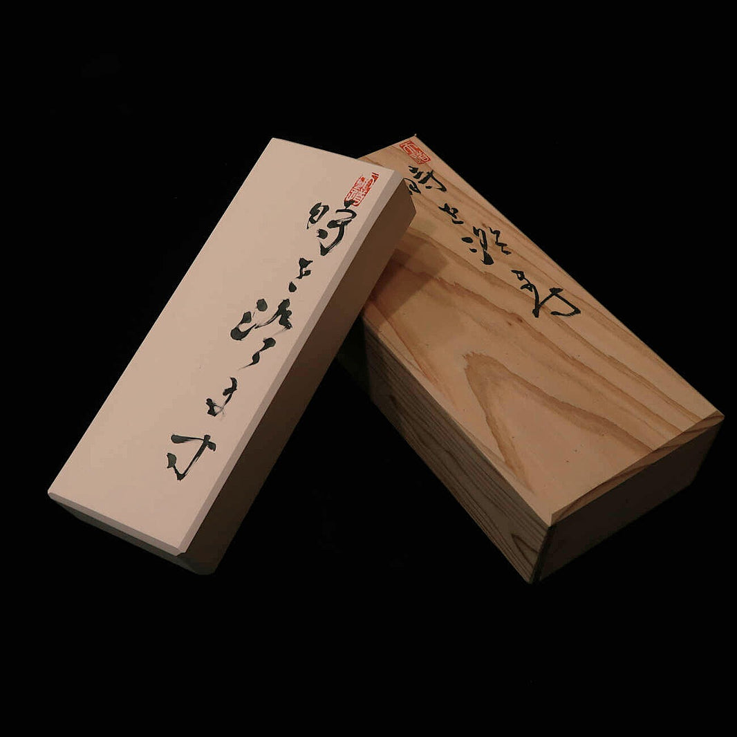 時を澄ます 伊豫銘砥 半天然砥石 68×187×31mm