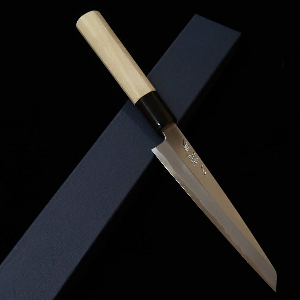 三浦頂 MIURA Itadaki 骨スキ 角 白紙二号 朴八角柄（150mm）