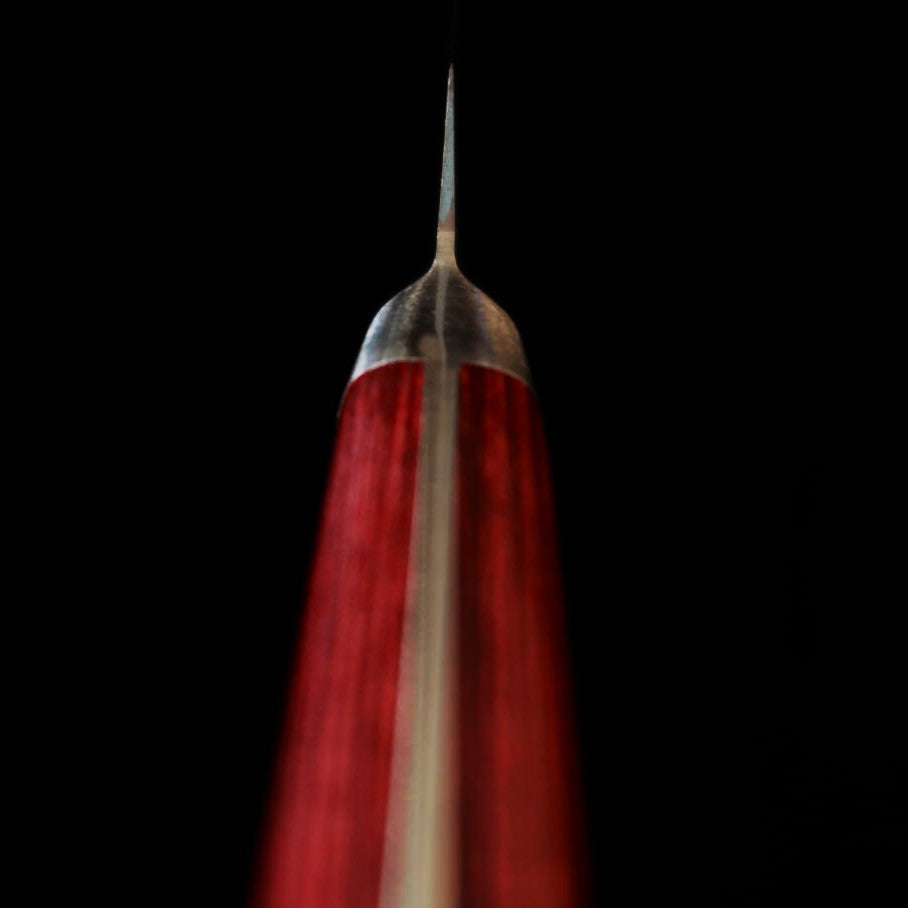 Seki Souma Molybdenum Steel Petty Knife with Red Plywood Handle (150mm)