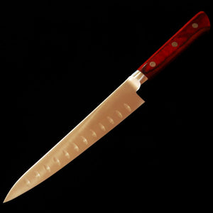 Seki Souma SEKI SOUMA petty aço molibdênio, alveolada, cabo em laminado vermelho (150 mm)