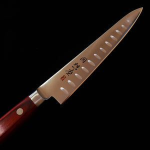 Seki Souma SEKI SOUMA petty aço molibdênio, alveolada, cabo em laminado vermelho (150 mm)