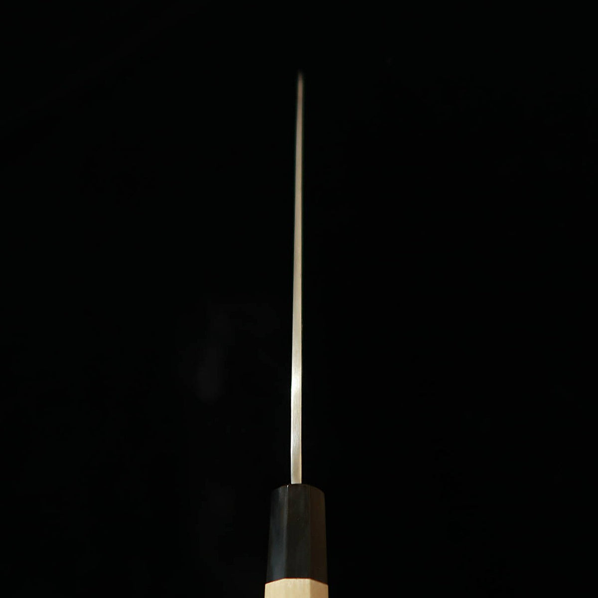 MIURA Itadaki 三浦頂, obra de Yoshikazu Tanaka, yanagiba, acero Aogami #1, mango octogonal de ho (300 mm)