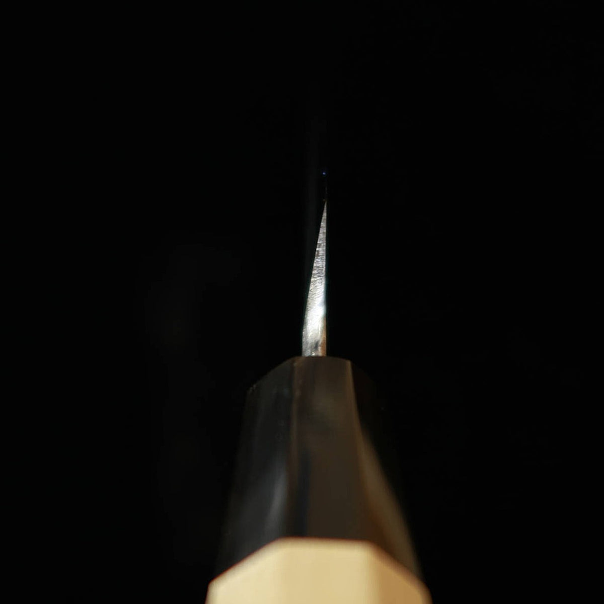MIURA Itadaki 三浦頂, obra de Yoshikazu Tanaka, yanagiba, acero Aogami #1, mango octogonal de ho (300 mm)