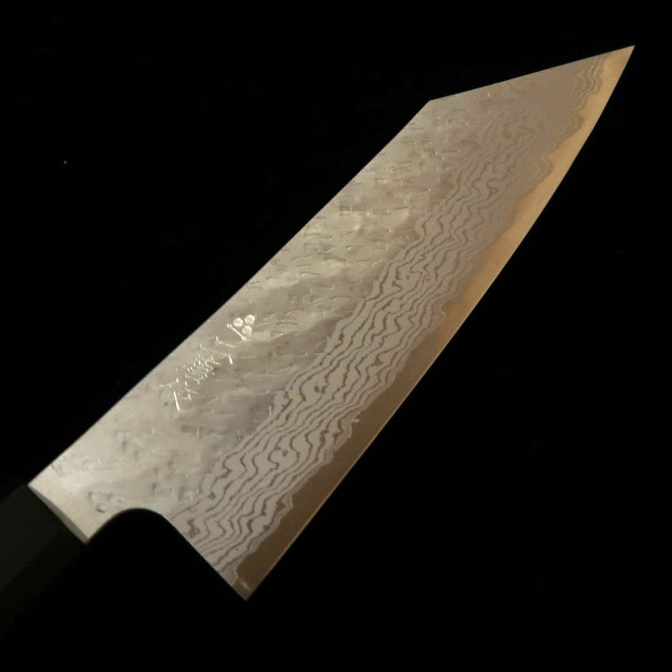 二唐刃物鍛造所 NIGARA VG10 槌目ダマスカス 文化 ウェンジ柄 (180mm)