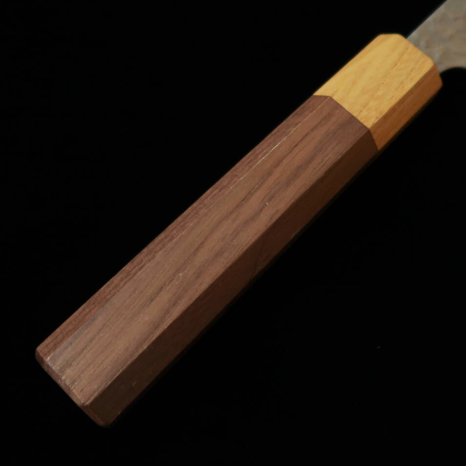 三浦MIURA 文化 銀紙三号 ダマスカス ケヤキ ウオールナット柄 (170mm)