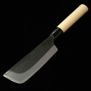 Miura faca de colheita, aço Aogami #2, acabamento negro, cabo em magnólia (135 mm)