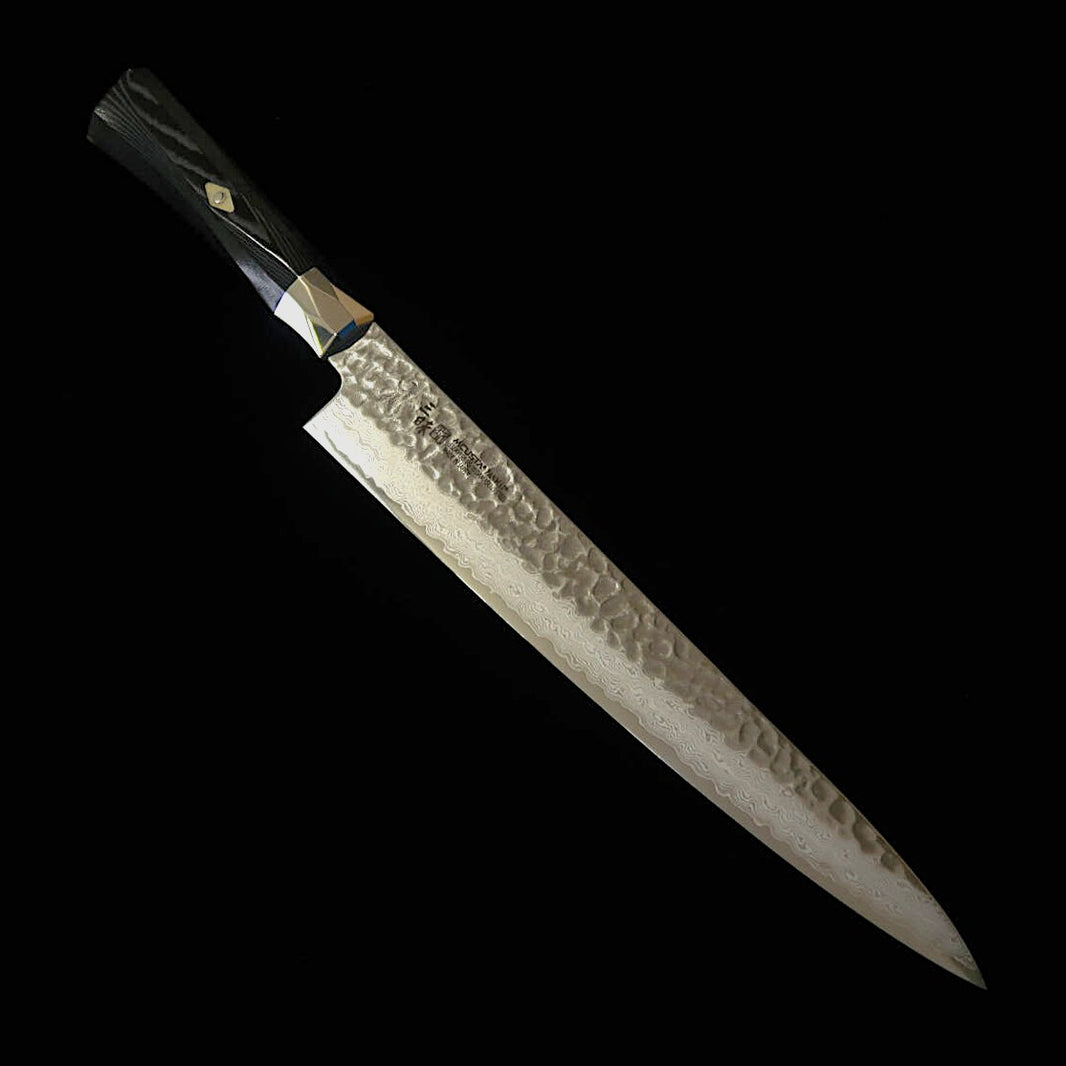 【新定番】三昧MCUSTA ZANMAI シュプリーム3 鎚目 筋引  黒（240/270mm）