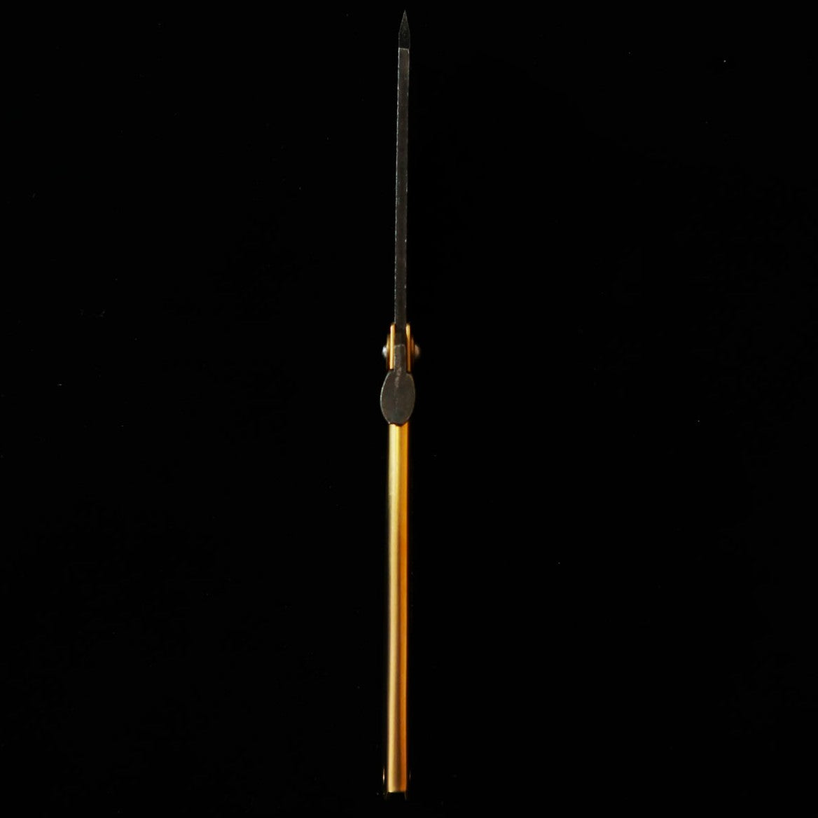 肥後守HIGONOKAMI 青紙割込 鎚目 真中 黒背 特大（120mm）