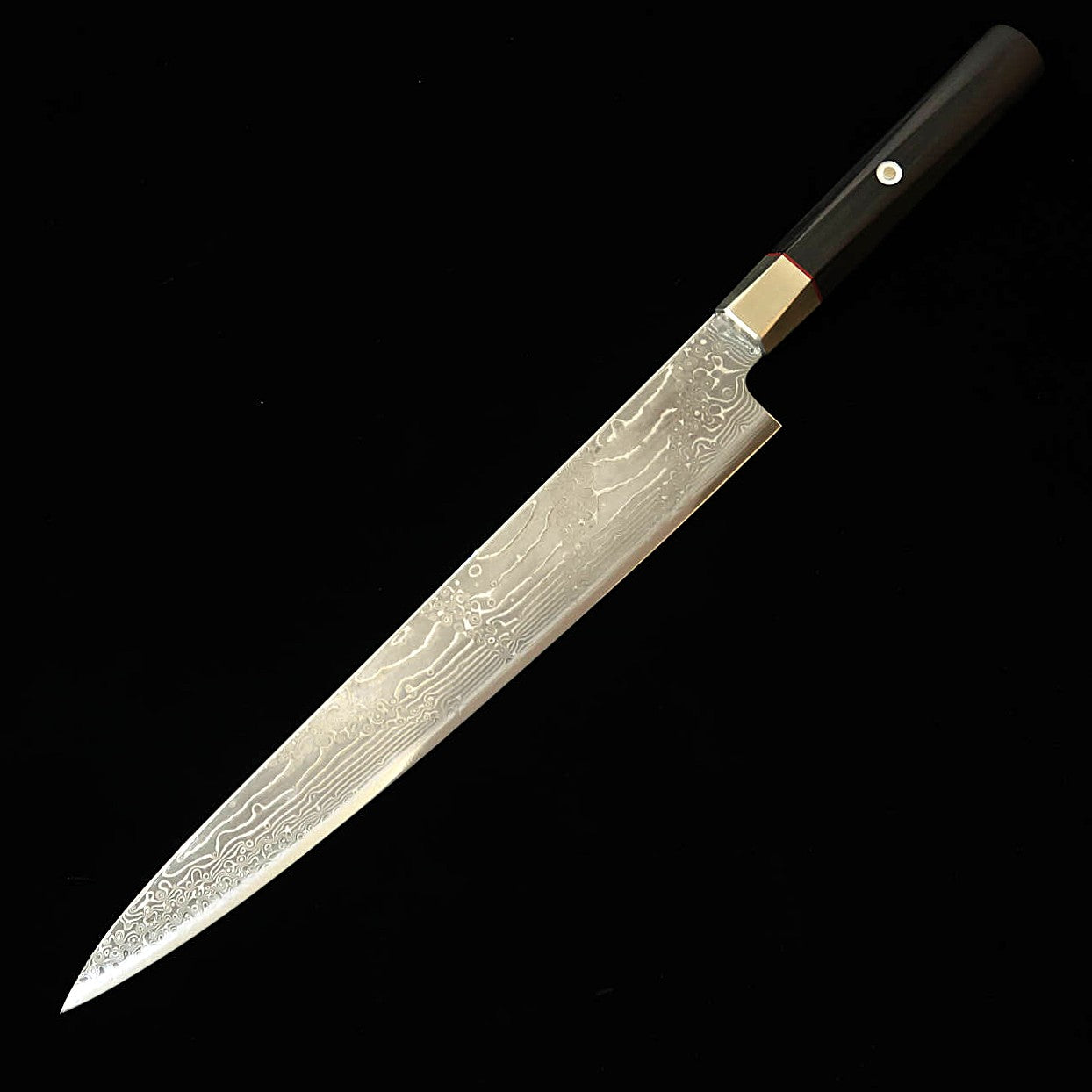 [Nouvel incontournable] Zanmai (Mcusta) Hybrid Damascus Splash – Sujihiki (240/270 mm)
