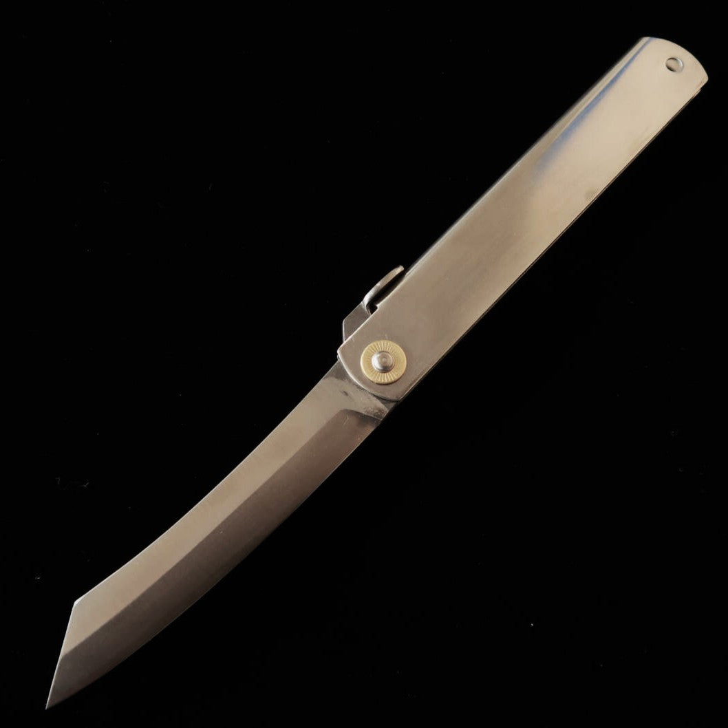 肥後守HIGONOKAMI VG10割込 特大 シルバーハンドル （120mm） – 三浦