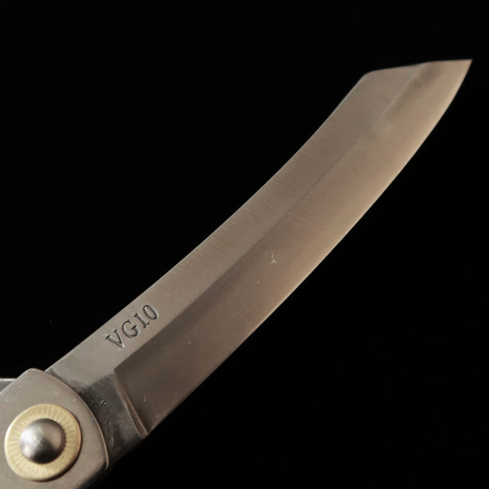 肥後守HIGONOKAMI VG10割込 特大 シルバーハンドル （120mm） – 三浦