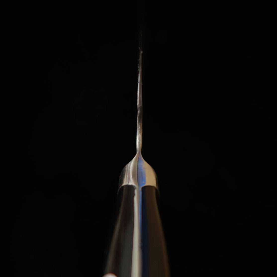Teruyasu Fujiwara TERUYASU FUJIWARA santoku Maboroshi no Meitō, Shirogami nº1, martillado (165/180 mm)