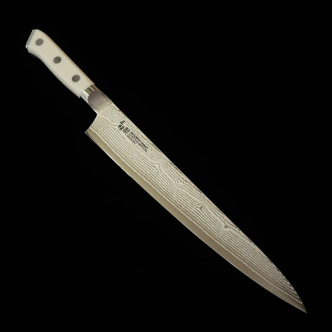 (New Standard) ZANMAI MCUSTA Classic 3 Damascus Sujihiki with Corian Edge (240mm)
