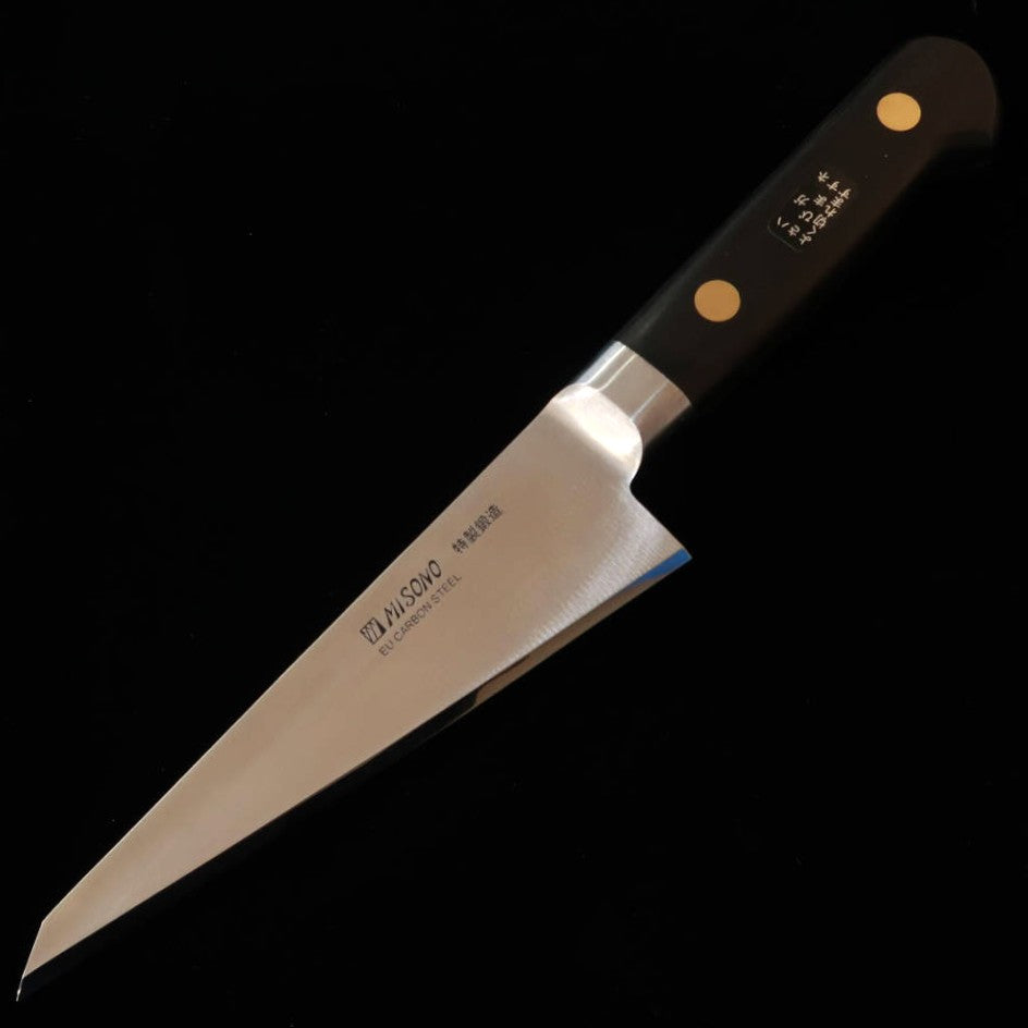 Honesuki MISONO acero al carbono EU forma cuadrada, filo unilateral para zurdos (145mm)